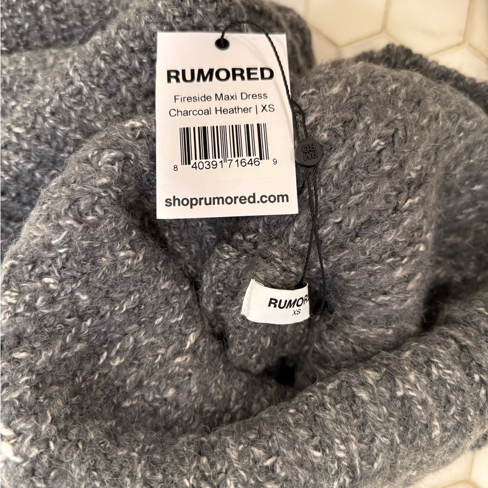 Rumored Gray Fireside Maxi Sweater Dress size XS - Picture 5 of 5